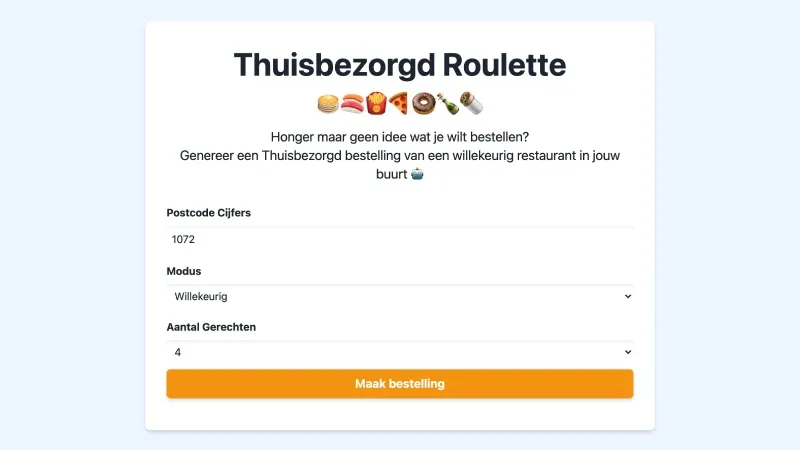 Thuisbezorgd Roulette